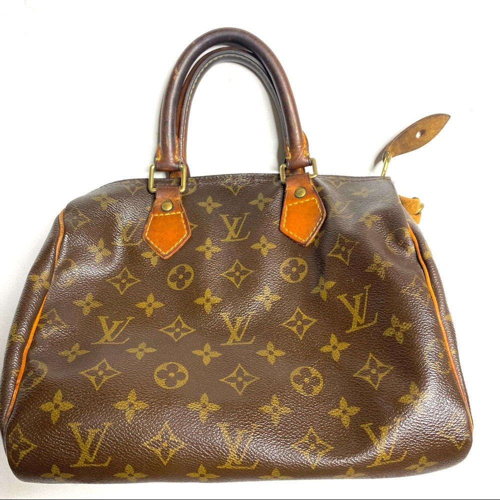 Louis Vuitton Brown and Gold Satchel